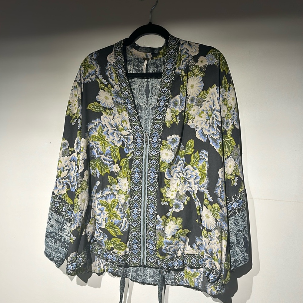 FREE PEOPLE wildflower cinched kimono